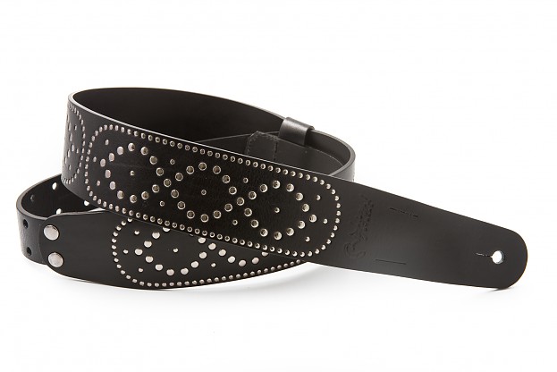 black-leather-winchester-metal-rivets-guitar-strap-righton-6